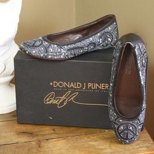 RARE Donald Pliner Peace Sequin Ballet flat